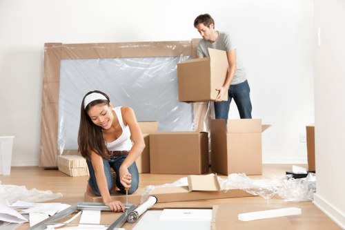 Removal van ready for a local move in Edgware