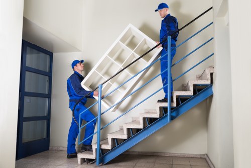 Removal van and moving team handling a same-day move in Edgware