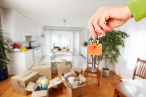 Furniture removals team handling a home move in Edgware