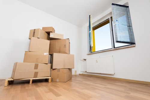 Removal vehicle used for a flat or house move in Edgware
