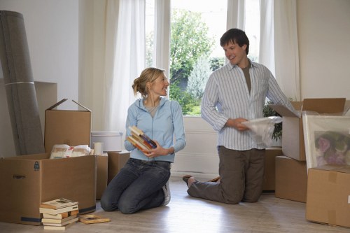Packing and furniture handling during a move in Edgware