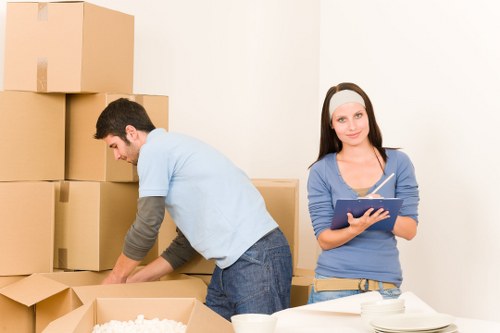 Emergency-ready moving crew with safety equipment and PPE