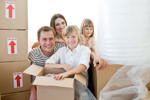 Packing and moving office furniture and equipment for an Edgware business