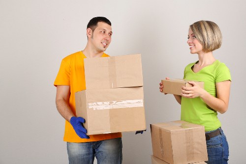 Loading furniture into a removal truck for an Edgware relocation